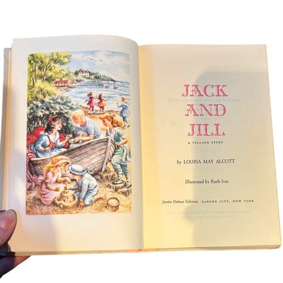 VTG 1956 Jack and Jill by Louisa May Alcott, Jr. Deluxe Edition, HC - Picture 3 of 5